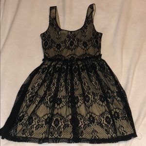 Black lace dress